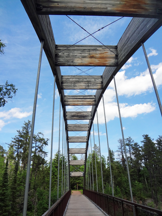 a bridge in Ouimet Canyon